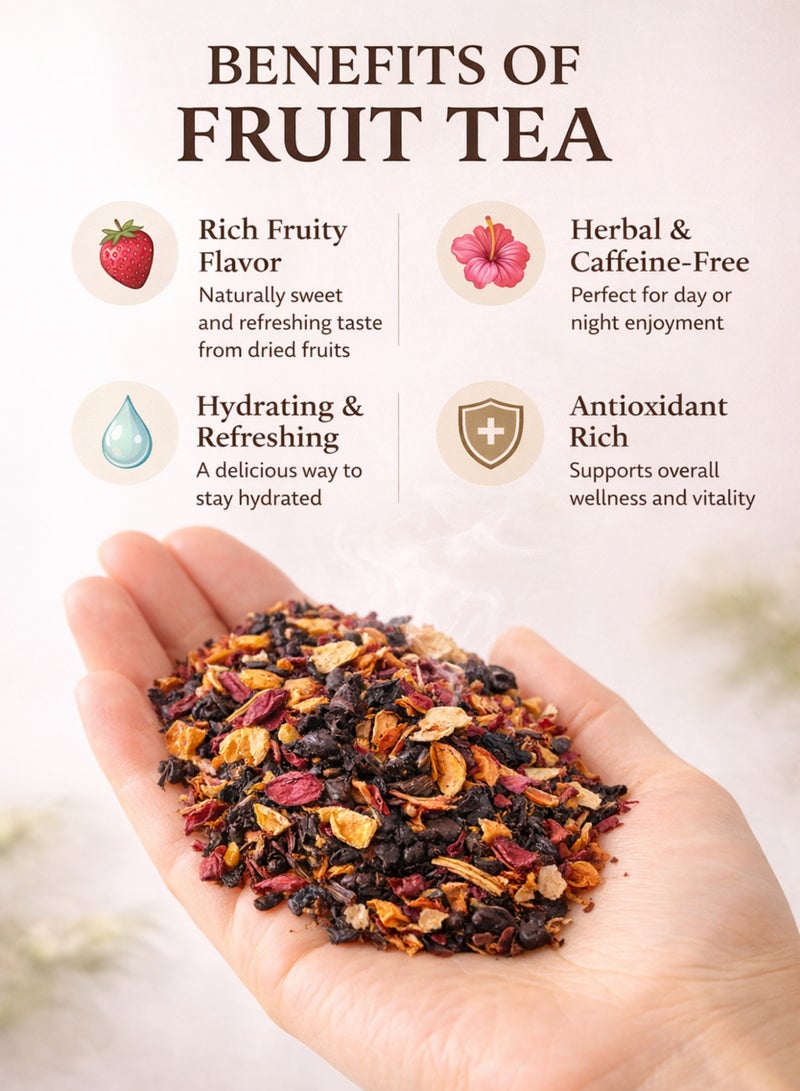 Zahr Dried Fruit Tea – Premium Mixed Dried Botanical Fruits & Flowers | Natural Herbal Fruit Tea for Gardening, Horticulture, Potpourri & Aromatic Use - Image 2