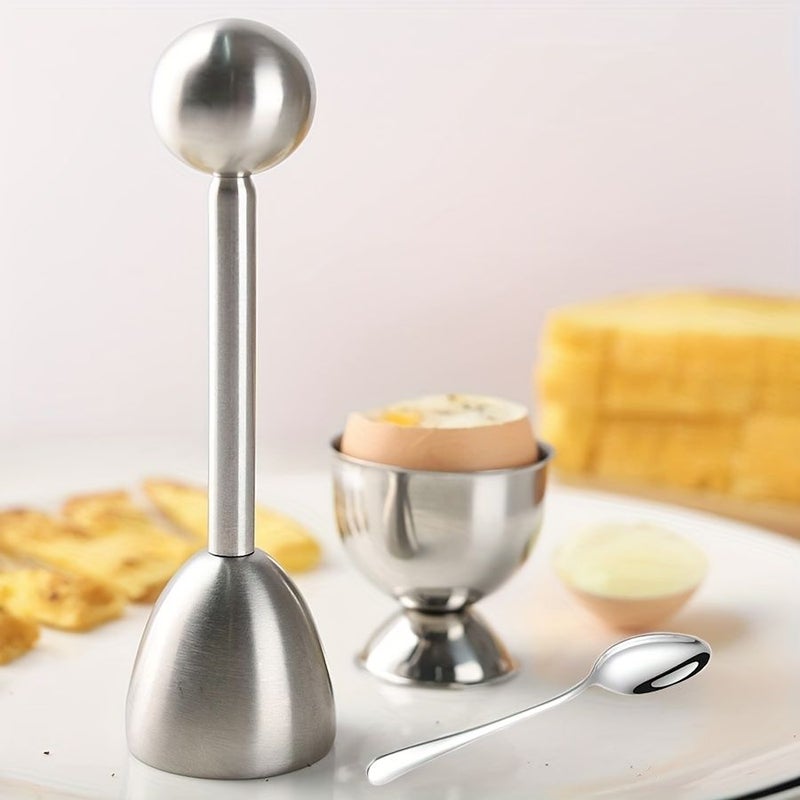 Mix 5Pcs Egg Cup Set With Stainless Steel Egg Sheller And Spoons For Breakfast European Kitchen Tool - Image 1