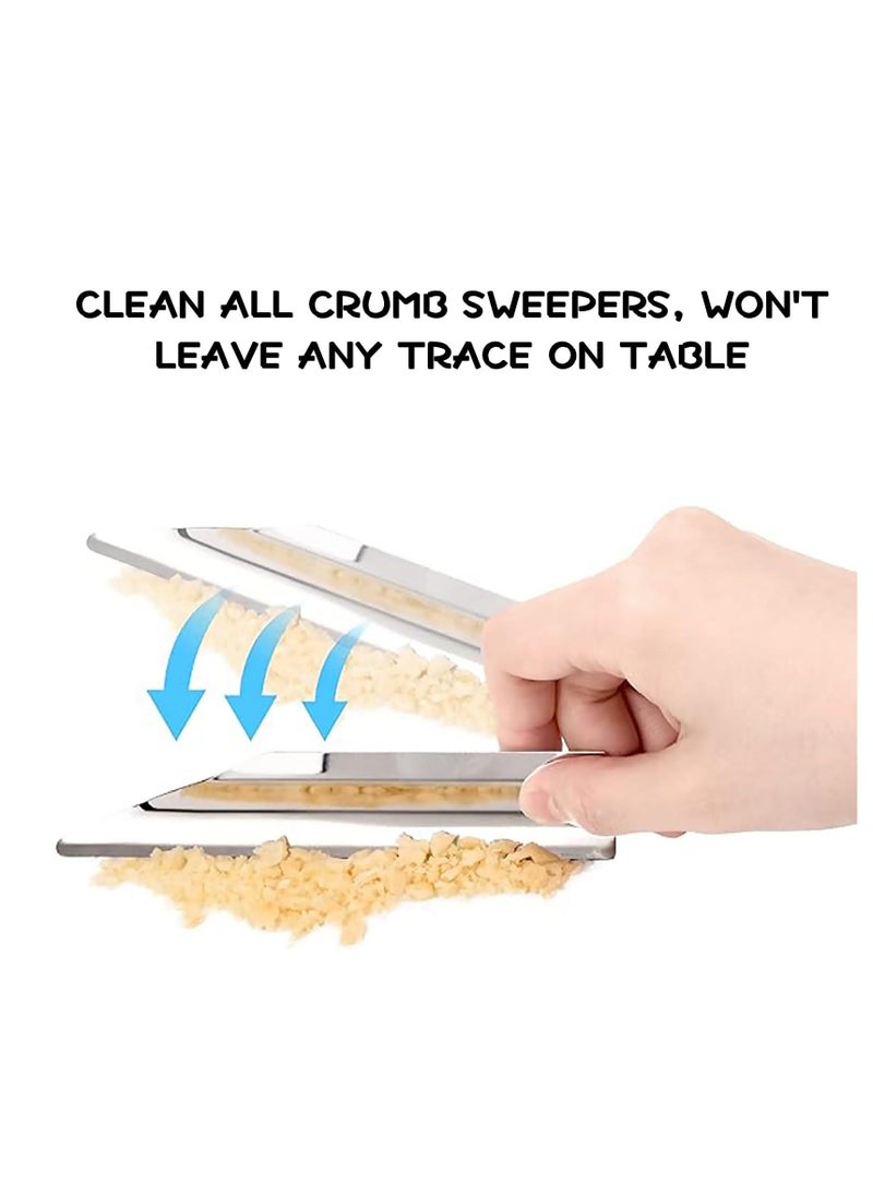 Generic - 2pcs Table Crumb Sweeper,Crumb Sweeper for Tablecloth,Stainless Steel Crumber Tool Crumbers for Servers Waiters and Waitresses - Image 1