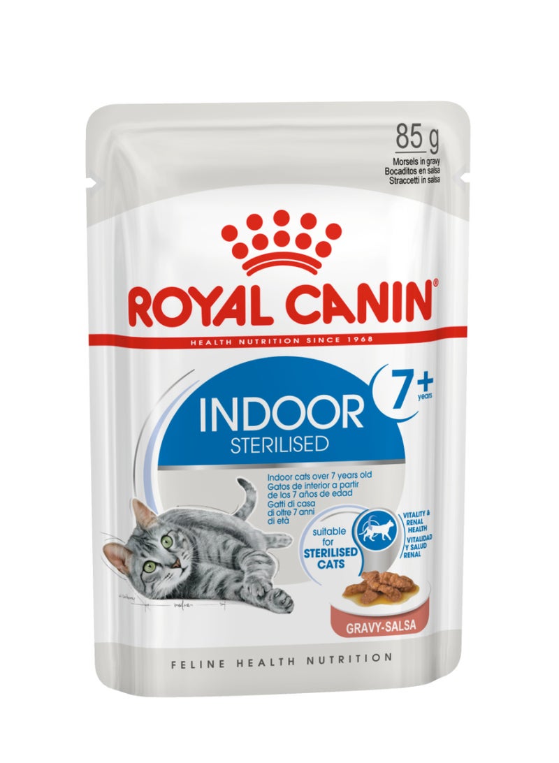 رويال كانين طعام رويال كانين الرطب في المرق للقطط المعقمة داخل المنزل (7 سنوات فأكثر) - 12 × 85 جم - Image 2