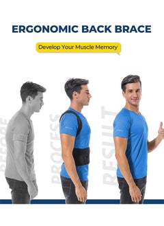 Polish'D Posture Corrector for Women and Men, Brace for Upper and Lower Back Pain Relief, Adjustable and Fully Back Support Improve Back Posture and Lumbar Support  - Image 3