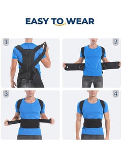 Polish'D Posture Corrector for Women and Men, Brace for Upper and Lower Back Pain Relief, Adjustable and Fully Back Support Improve Back Posture and Lumbar Support  - Image 5
