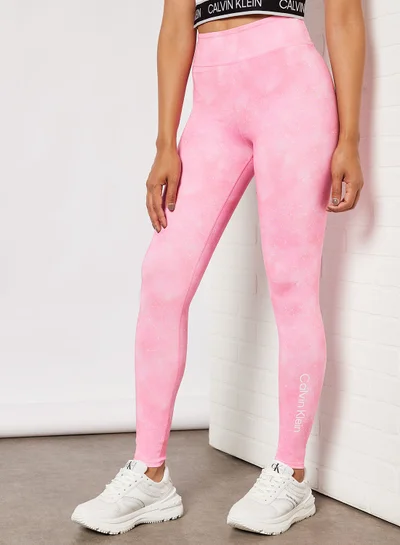 Calvin Klein Performance Splatter Print Gym Leggings