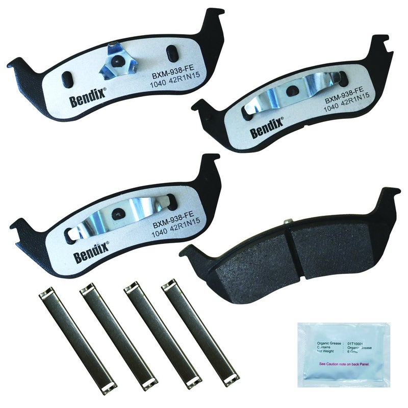 Bendix Fleet Metlok MKD1040FM Semi-Metallic Rear Brake Pads for Ford Crown Victoria 2007-2003 - Image 2