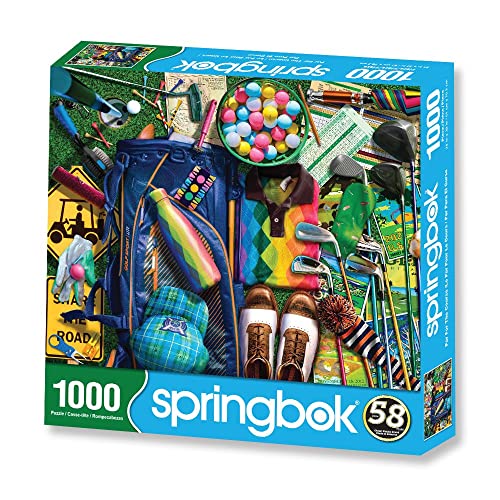 Springboks 1000 Piece Jigsaw Puzzle Par for The Course Made in USA - Image 5
