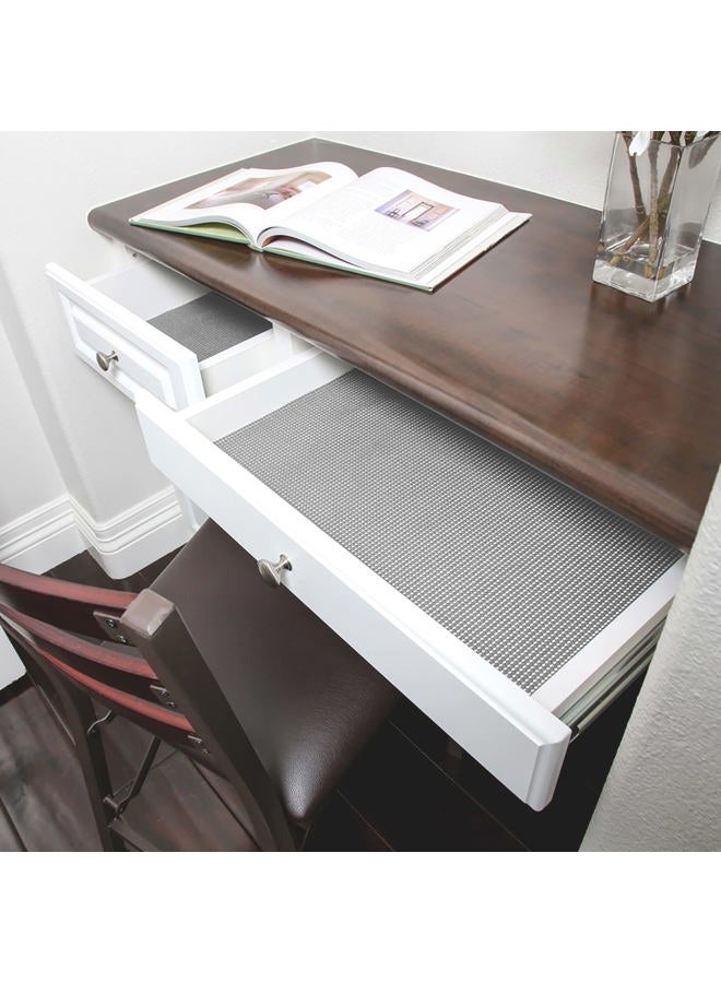 Smart Design DAZZ Grip Classic Shelf Liner, Graphite Gray, 12" X 10' - Image 3