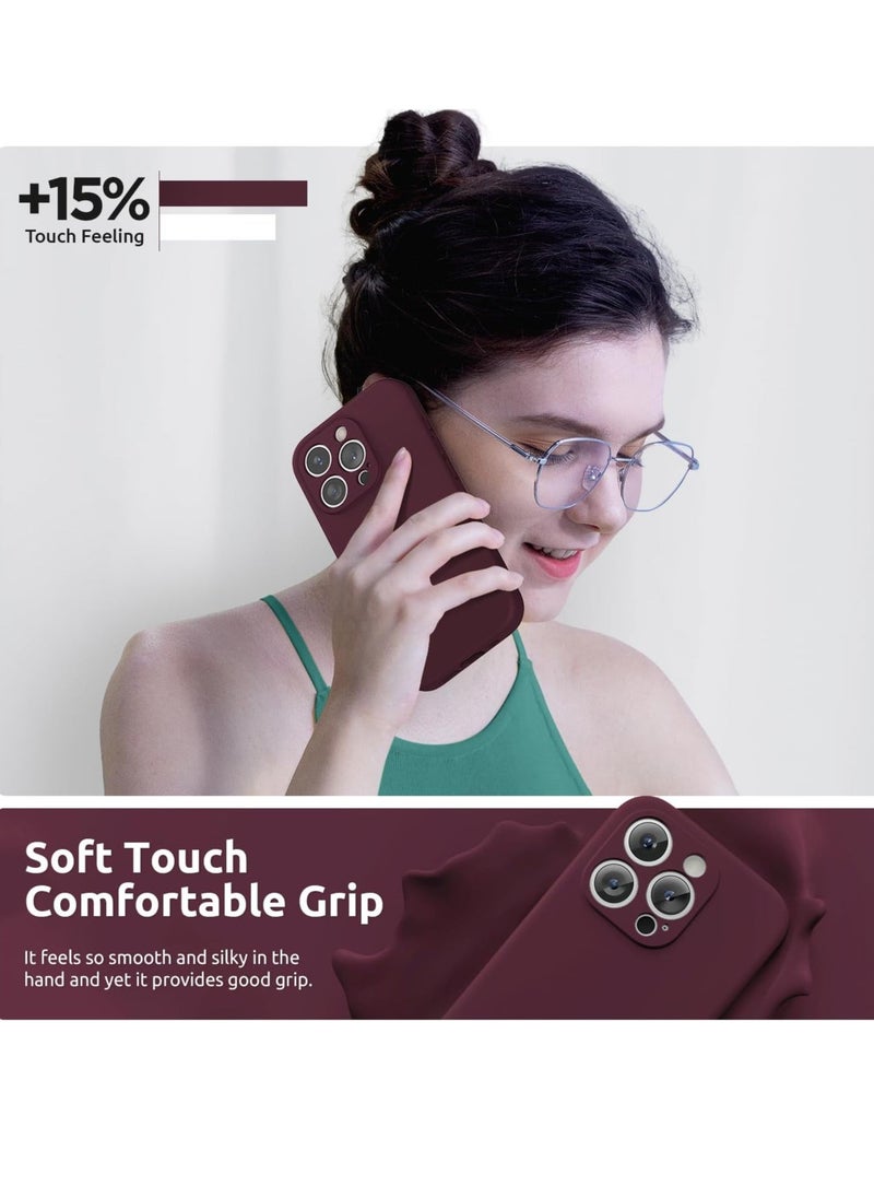 Raxoom Design for iPhone 15 Pro Max Case, Liquid Silicone [2 x Screen Protectors & 1 x Lanyard] Protection for Each Lens Shockproof Cover for iPhone 15 Pro Max 6.7 inch 2023, Plum - Image 5