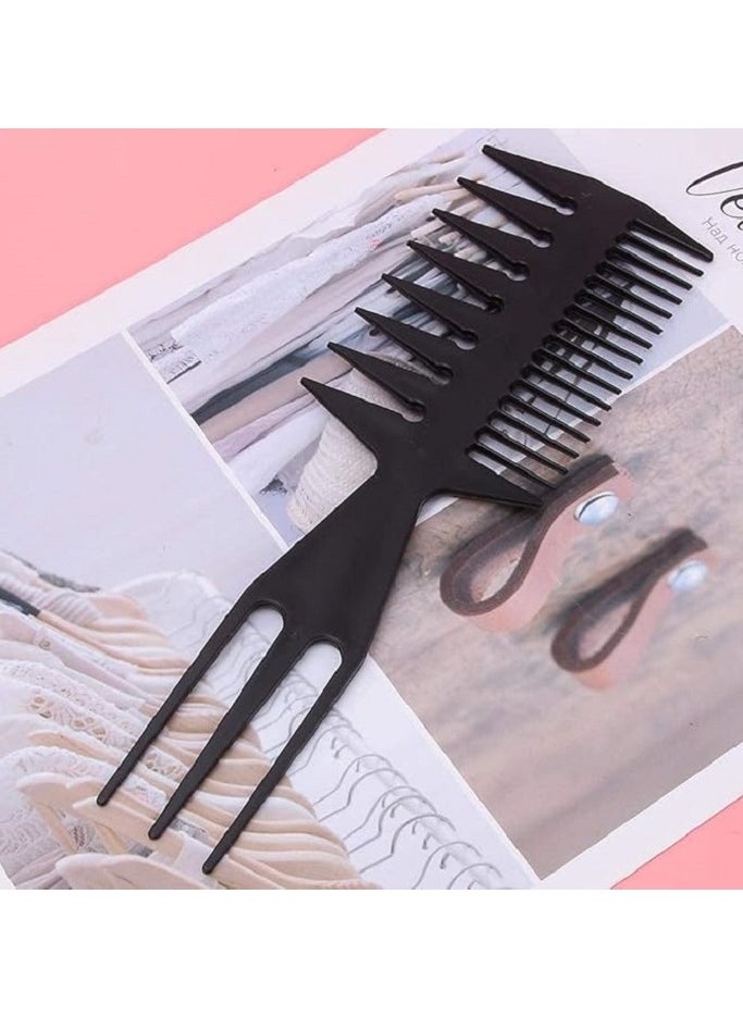 Generic Black Hair Comb - Pethel Double Sided Wide Range Comb for Men  - Image 5