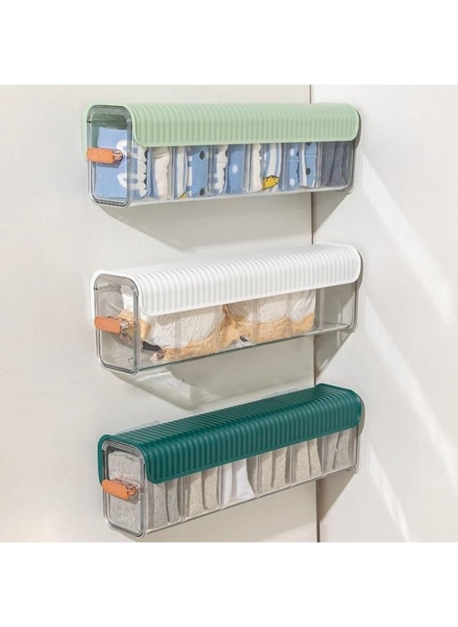 Multifunctional Drawer Organizer 6 Sections for Underwear, Socks, Ties, Cosmetics, Spices No Drilling Wall Mounted Self Adhesive Dustproof - pzsku/Z751592DB9C03F09018D4Z/45/_/1736843494/01078b3d-f176-431f-96eb-0d9287cca284