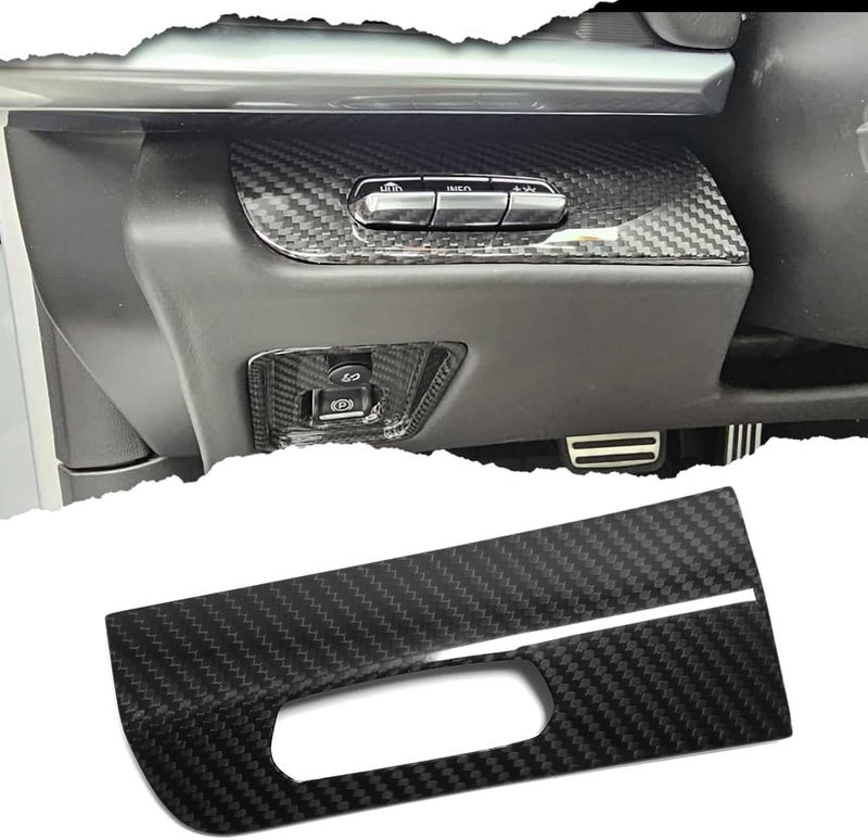 Yipmotiv Carbon Fiber Headlight Panel Cover for Corvette C8 (2020-2023) - Interior Switch Button Trim - Image 2
