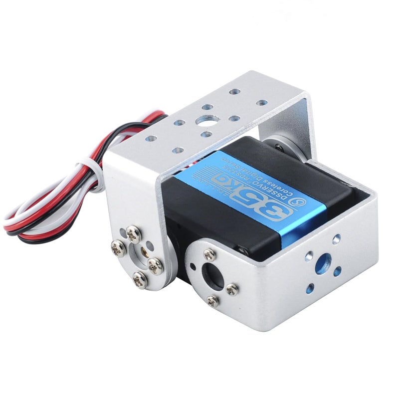 Wishiot RDS3235 Digital Servo Robot Servo Coreless Motor 35KG High Torque Metal Gear DC574V with U Shaped Servo Bracket Arm Plate for DIY Robotic270 Degree - Image 3