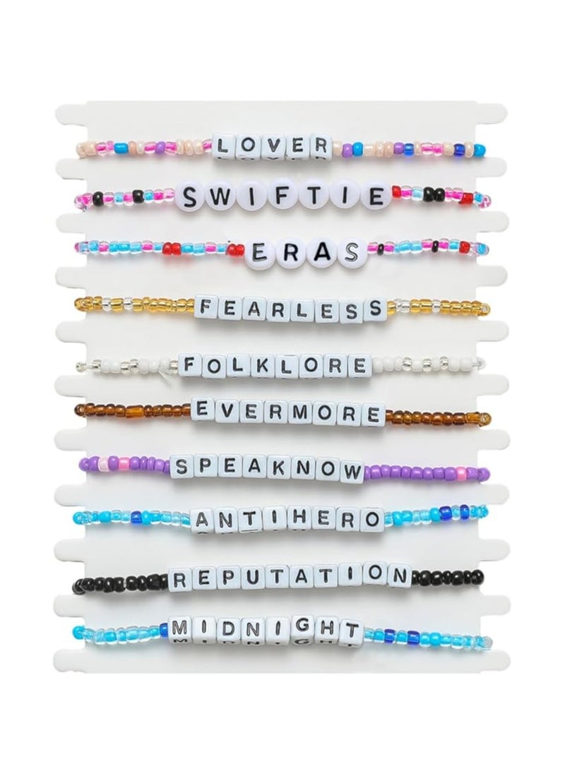 Taylor Swift 10 Pieces Taylor Swift Eras Tour Friendship Bracelets Set 
