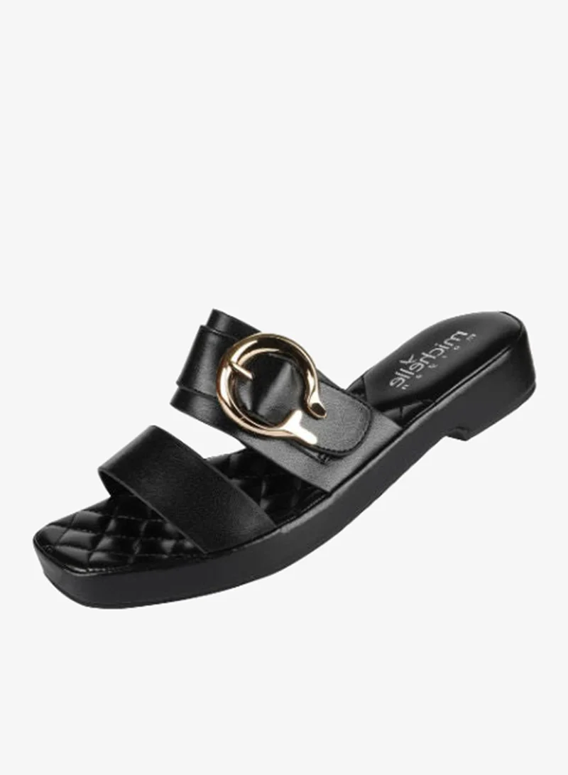 Michelle Morgan Black Michelle Morgan Ladies Mid Flat 114RJ934 Black for Women | Best Price UAE