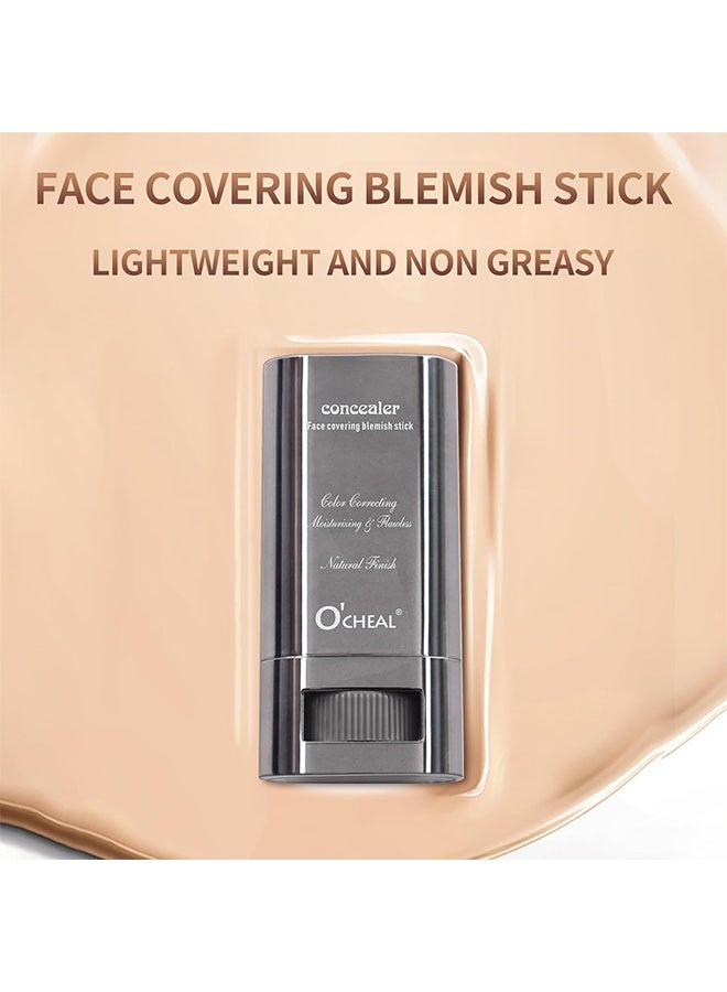 اوكيل خافي العيوب لتغطية الوجه ، قلم أساس نود ، عصا كريم الأساس غير اللامعة ، عصا كريم الأساس الكريمي الخفيف للوجه ، لامع طويل الأمد # 03 بشرة فاتحة ، 30 جرام - Image 3