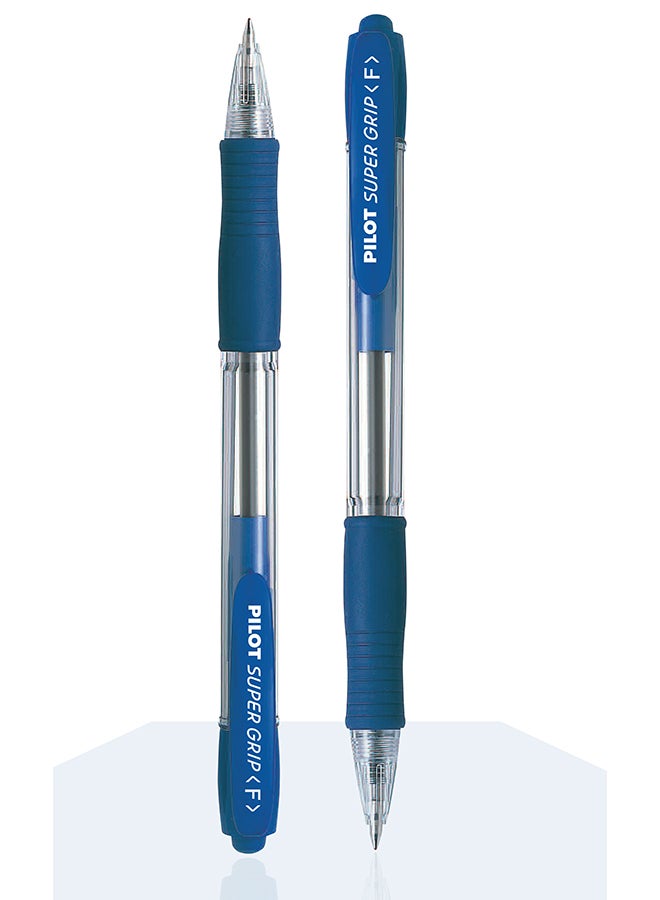 PILOT BPGP-10R-F-L SUPER GRIP BALL POINT PEN FINE BLUE - Image 2