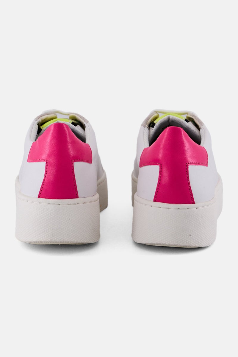 GEOX أحذية كاجوال نسائية سكايلي مزودة بأربطة، بيج فاتح - Image 2