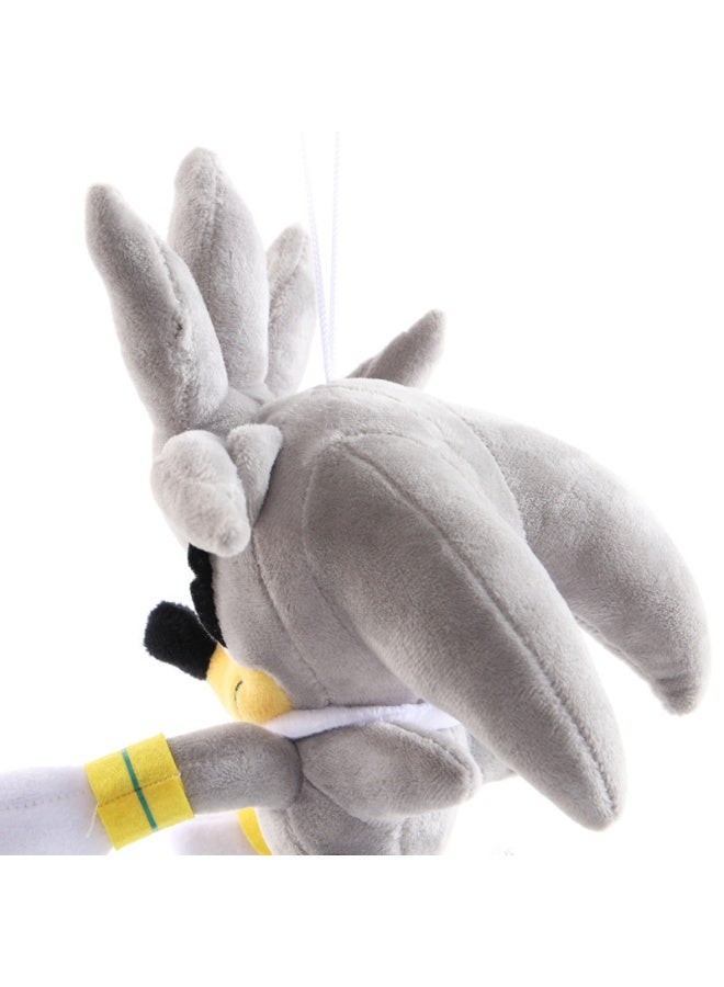 هالامودو القنفذ سونيك يقف لطيف لعبة أفخم رمادي ، 27 سم ، لعبة لينة ، ومناسبة جدا للزينة الداخلية ومكتب تخفيف الضغط - Image 1