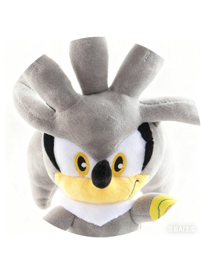 هالامودو القنفذ سونيك يقف لطيف لعبة أفخم رمادي ، 27 سم ، لعبة لينة ، ومناسبة جدا للزينة الداخلية ومكتب تخفيف الضغط - Image 3