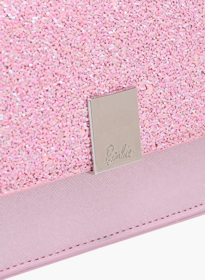 Barbie Glittery Crossbody Bag with Chain Strap - Image 5