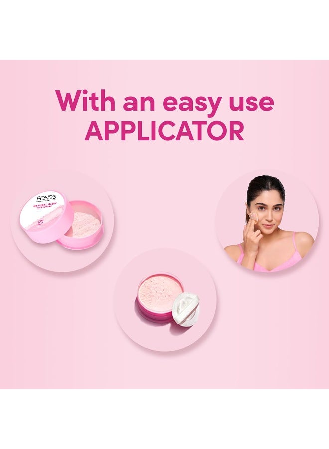 POND's Natural Glow Face Matte Powder For Normal Skin, Pink Glow - 30G - Image 4