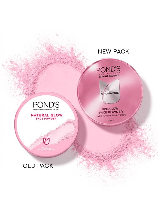 POND's Natural Glow Face Matte Powder For Normal Skin, Pink Glow - 30G - Image 2