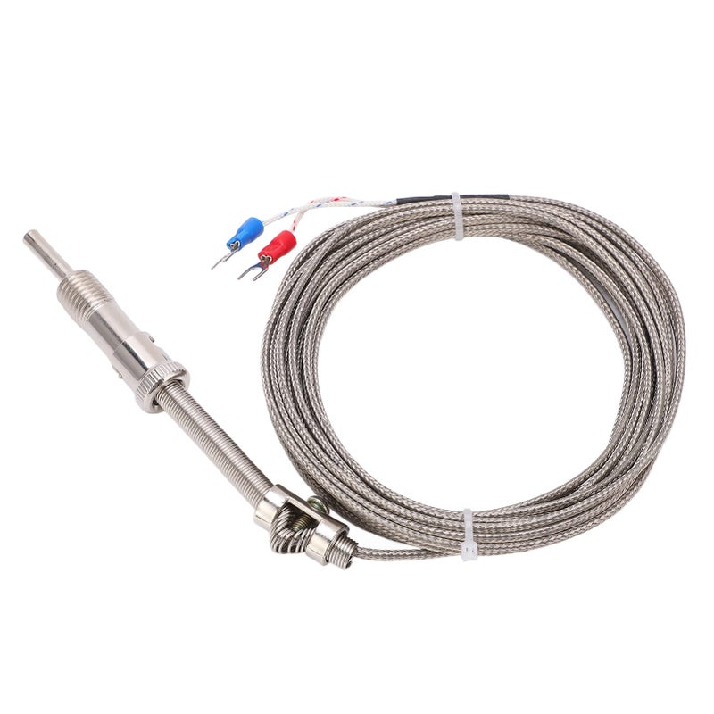 K Type Thermocouple Probe 5mm Shielded Wire 0 to 400 Degrees 5m Length - Image 2