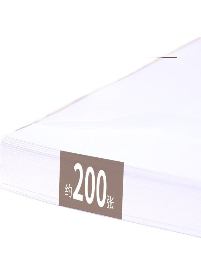 Ubiquitin Youbili A4 Button File Folder, Button Document Folder, Clip File Folder, Transparent A4 Button Folder, Thickened Waterproof (20 Pieces/Pack) 1351 White - Image 2