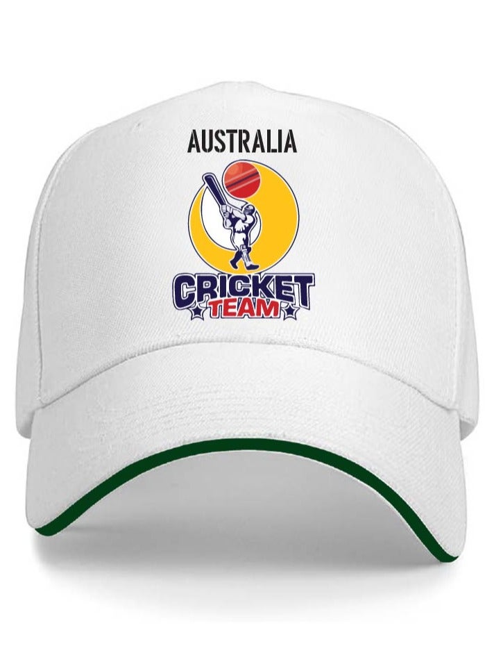 Australia Unisex Sports Yellow Jersey T-Shirt Set - T-Shirt,Drawstring Bag,Cap - T-Shirt,Scarf,Cap - Australia Cricket Fan Jersey T-Shirt - Gift Set for Cricket Lovers and Australian Fans  - Image 4