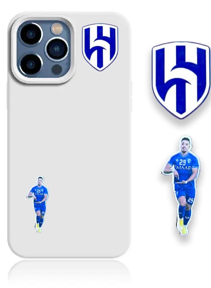 Metal Sticker with Sports Club Logo and Player Design – Unique and Stylish  - Image 1