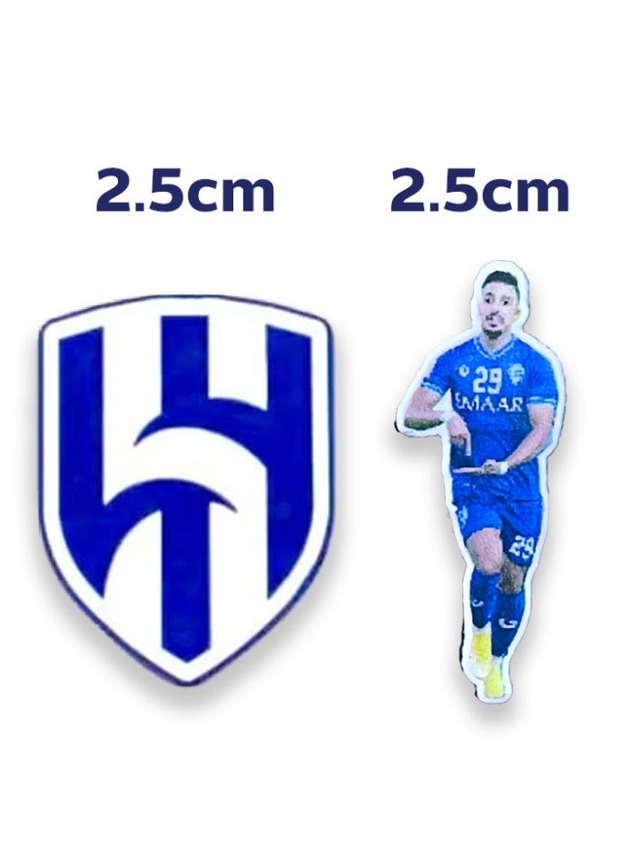 Metal Sticker with Sports Club Logo and Player Design – Unique and Stylish  - Image 2