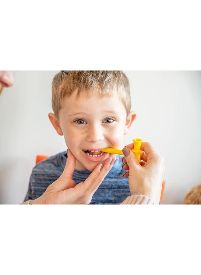 TalkTools Chewy Bite Tube Set (4-Piece Kit) | Oral Motor Therapy Tools for Jaw Strengthening & Sensory Integration - Image 2