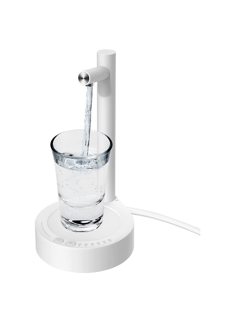 V2COM - Desktop Water Bottle Dispenser, V2COM Portable Electric Water Bottle Pump, USB Charging Automatic Drinking Water Dispenser Water Jug Pump for Home, Office, Outdoor, White - Image 1