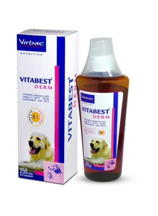 Virbac Vitabest Derm Oral Supplement, 250ml - Image 1