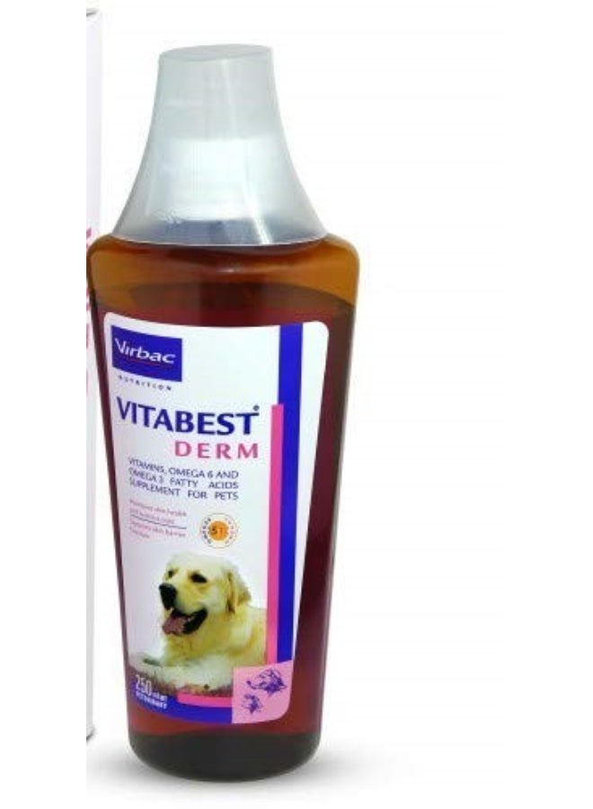 Virbac Vitabest Derm Oral Supplement, 250ml - Image 2