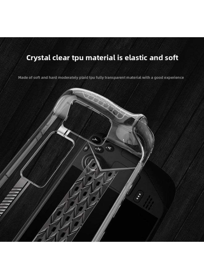For Steamdeck OLED Protective Shell TPU Soft Transparent Heat Dissipation Non-slip STEAMDECK Smooth Protective Cover-Product Color:Transparent-Model:steamdeck Oled - Image 5
