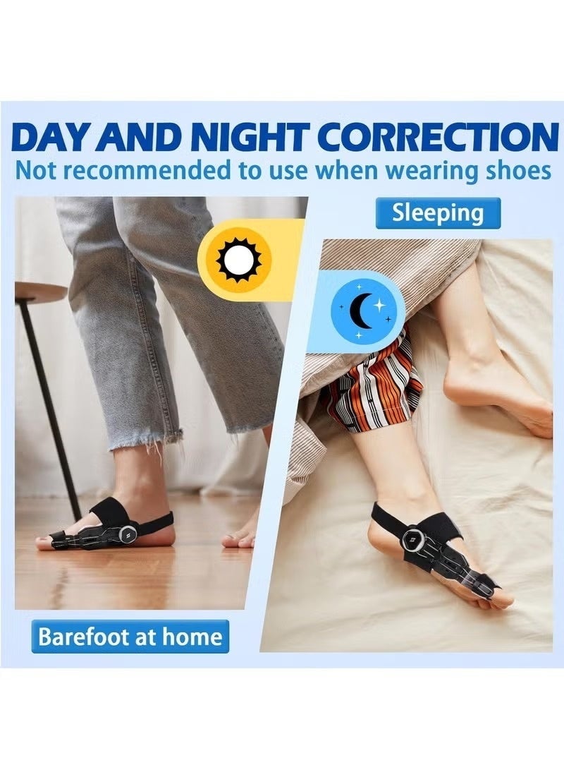 كيلا دعامة أصابع القدم، مصحح للبروز المفصلي، مقبض قابل للتعديل للرجال والنساء، للقدم اليمنى واليسرى، لتخفيف البروز المفصلي - Image 3