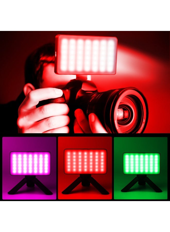 W140 RGB Video Light+Stand, Portable LED Camera Light Board 0-360 Full Color, CRI95+ 2500K-9000K Dimmable 20 Light Effects, 3100mAH Rechargeable LED Lighting for Photography, Video Conferencing, TikTok - Image 5