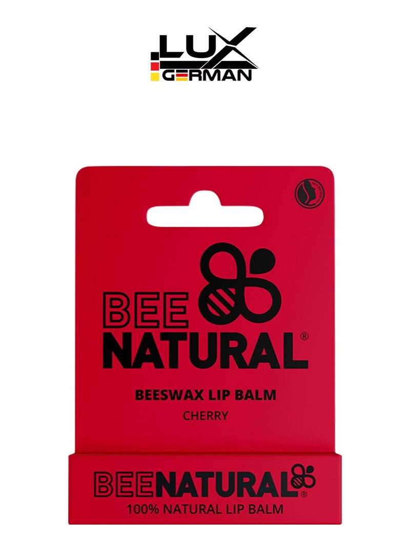 Bee Natural 100% Natural Moisturising Lip Balm Cherry - Image 1