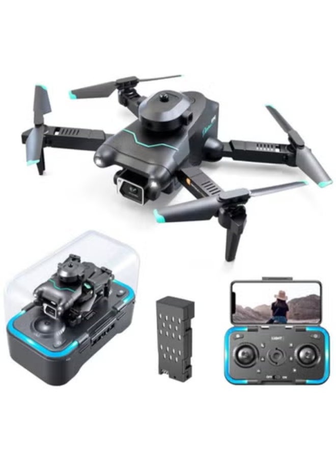 AROAQ - S96 Mini Drone 4K HD Camera Remote Control Quadcopter 4 Sided Obstacle Avoidance 2.4GHz FPV Quadcopter Headless Mode Remote Control 3D Flip Drone with Storage Box - Image 1