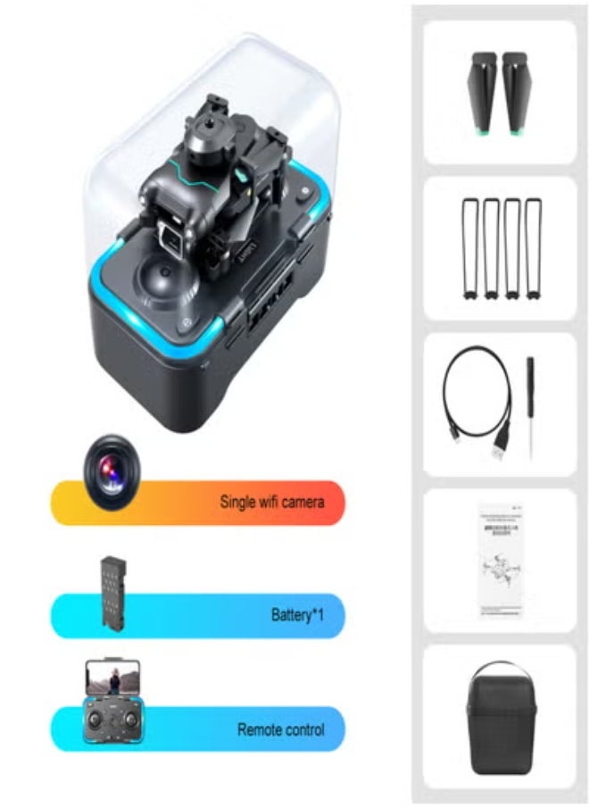 AROAQ - S96 Mini Drone 4K HD Camera Remote Control Quadcopter 4 Sided Obstacle Avoidance 2.4GHz FPV Quadcopter Headless Mode Remote Control 3D Flip Drone with Storage Box - Image 1