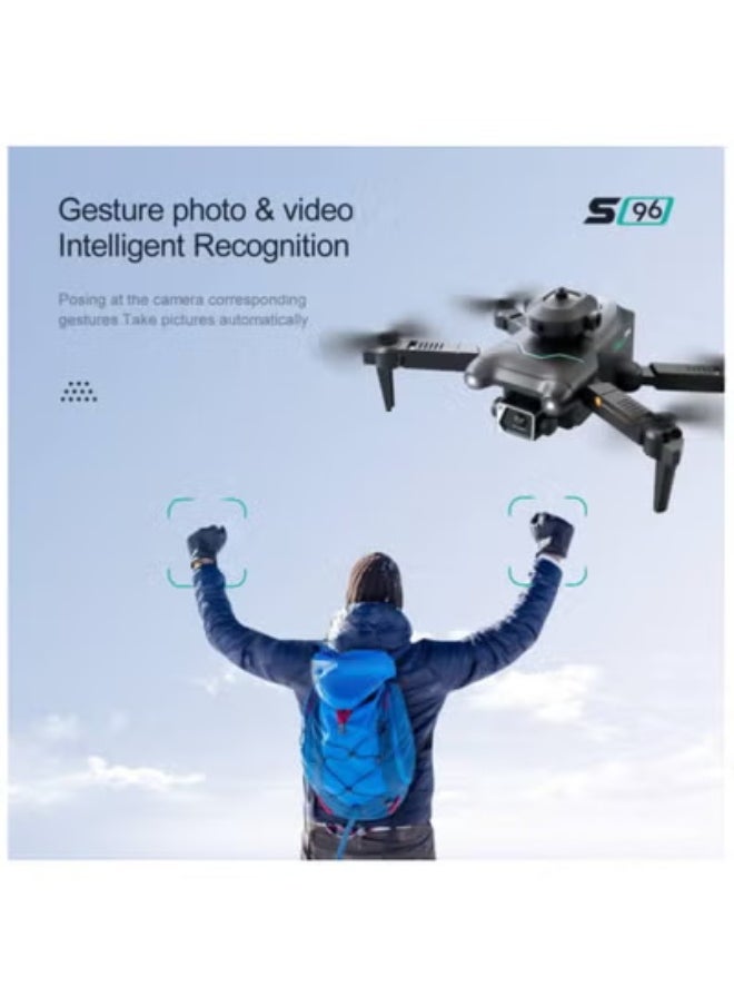 AROAQ - S96 Mini Drone 4K HD Camera Remote Control Quadcopter 4 Sided Obstacle Avoidance 2.4GHz FPV Quadcopter Headless Mode Remote Control 3D Flip Drone with Storage Box - Image 1