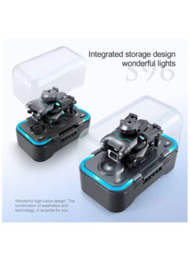 AROAQ - S96 Mini Drone 4K HD Camera Remote Control Quadcopter 4 Sided Obstacle Avoidance 2.4GHz FPV Quadcopter Headless Mode Remote Control 3D Flip Drone with Storage Box - Image 1