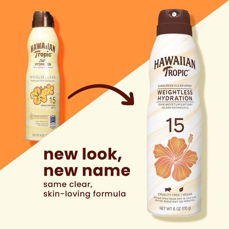 Hawaiian Tropic Sunscreen Silk Hydration Moisturizing Broad Spectrum Sun Care Sunscreen Spray - SPF 15, 6 Ounce - Image 3