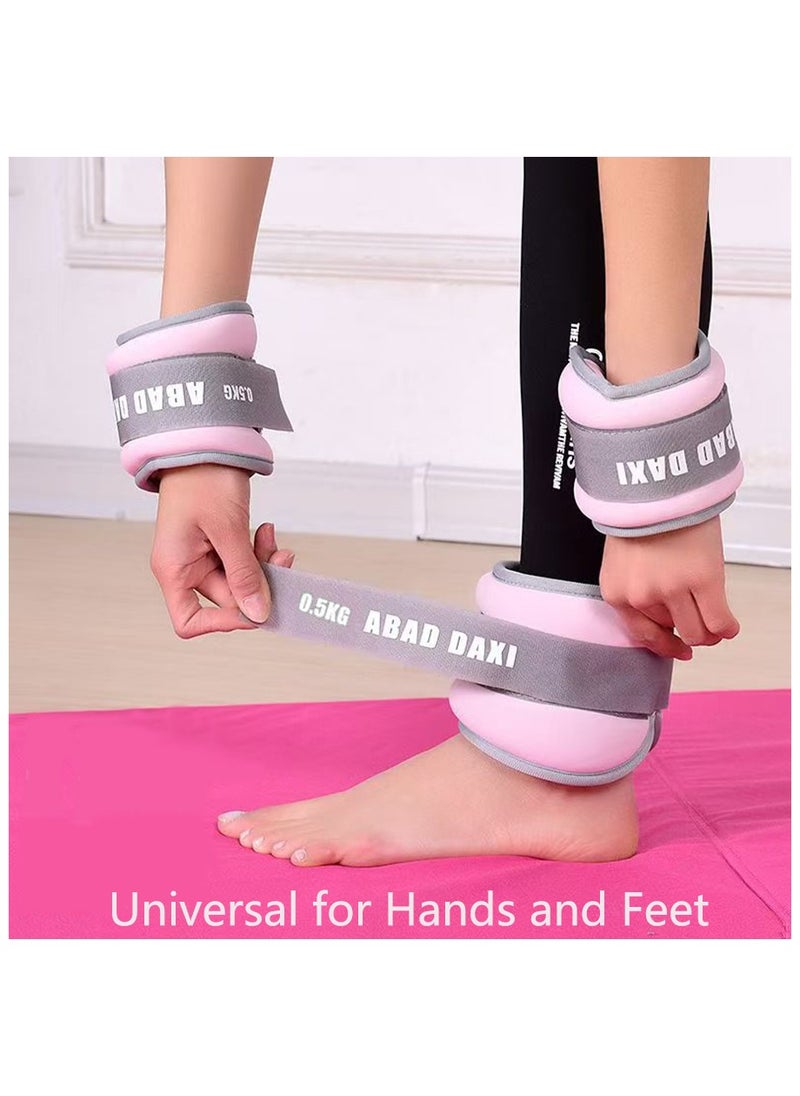 Generic Adjustable ankle and wrist weight-bearing training equipment set 1KG/3KG/4KG - anti-slip adhesive, suitable for both men and women's rehabilitation and fitness equipment, suitable for dancing, jogging, home exercise, and children's training  - Image 2