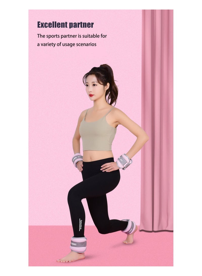 Generic Adjustable ankle and wrist weight-bearing training equipment set 1KG/3KG/4KG - anti-slip adhesive, suitable for both men and women's rehabilitation and fitness equipment, suitable for dancing, jogging, home exercise, and children's training  - Image 3