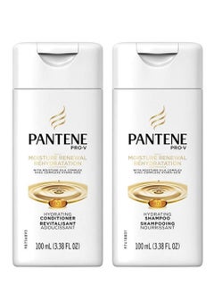Pantene Pantene Shampoo & Conditioner Bundle, Daily Moisture Renewal, 3.38 Oz Travel Size (3 Duo Sets)  - Image 2