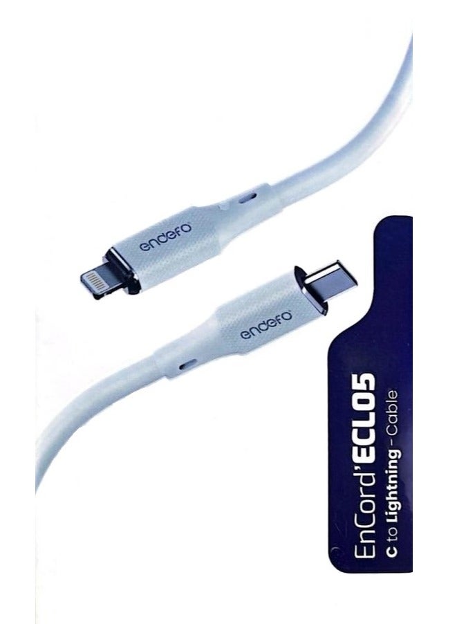 endefo كابل 27 واط من نوع C إلى Lightning، شحن سريع - Image 1