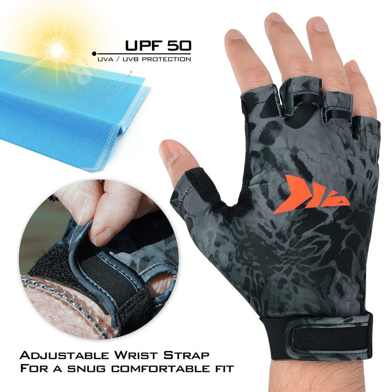 Kastking KastKing Gill Raker Gloves UPF50+ Fishing Gloves UV Protection Gloves Sun Gloves for Men Or Women for Fishing, Outdoor, Kayaking, Rowing, Sailing, Canoeing, Hiking, Biking - Image 3