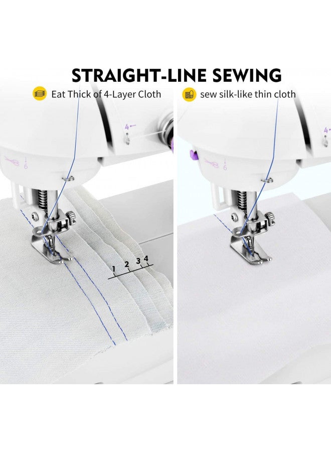 Magicfly Mini Sewing Machine for Beginner, Dual Speed Portable Machine with Extension Table, Light, Sewing Kit for Household, Travel - Image 4