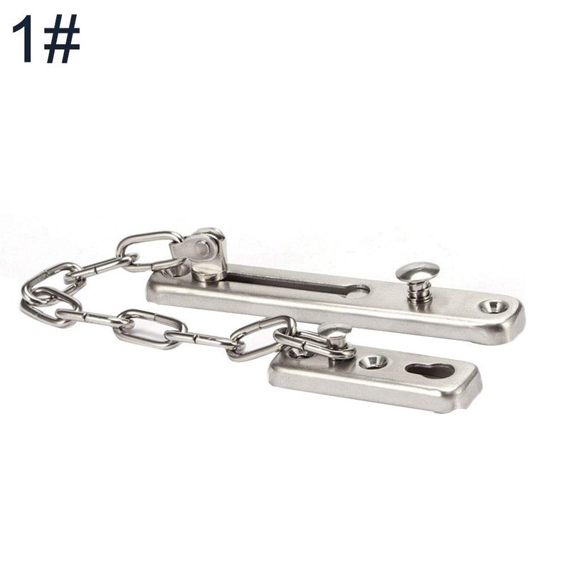 FDSHIP Door Safety Chain, Door Security Guard for Home Door Chain for Safe and Secure Home, Stainless Steel, Silver - Image 5